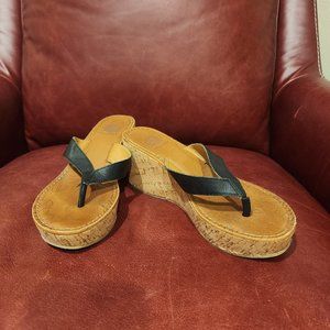 Yellow Box Cork Wedge Flip Flop "IDRA" - 7